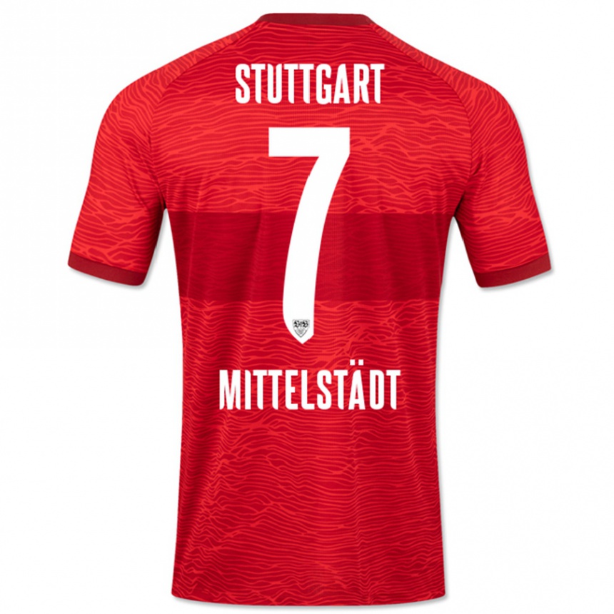 Niño Fútbol Camiseta Maximilian Mittelstädt #7 Rojo 2ª Equipación 2023/24 México