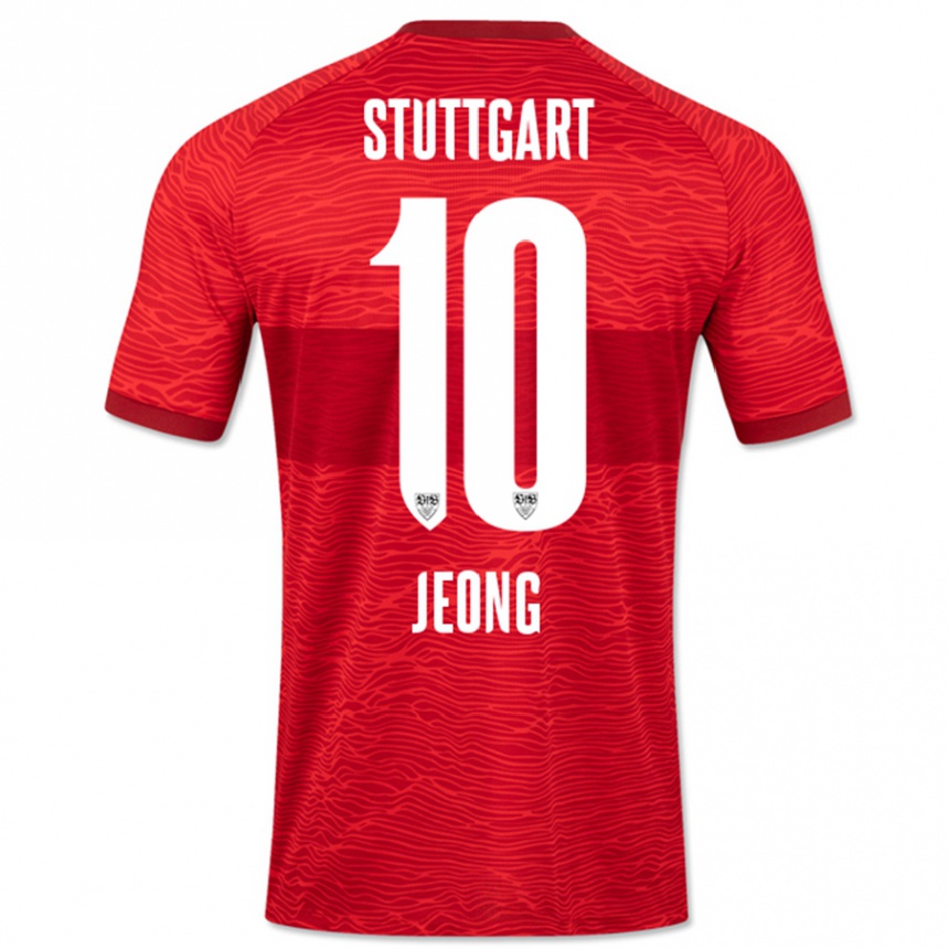 Niño Fútbol Camiseta Woo-Yeong Jeong #10 Rojo 2ª Equipación 2023/24 México