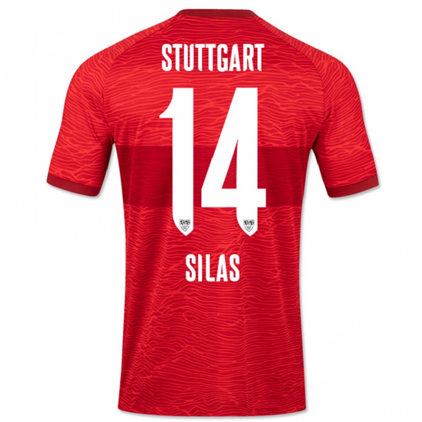 Niño Fútbol Camiseta Silas #14 Rojo 2ª Equipación 2023/24 México