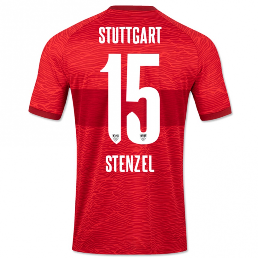 Niño Fútbol Camiseta Pascal Stenzel #15 Rojo 2ª Equipación 2023/24 México