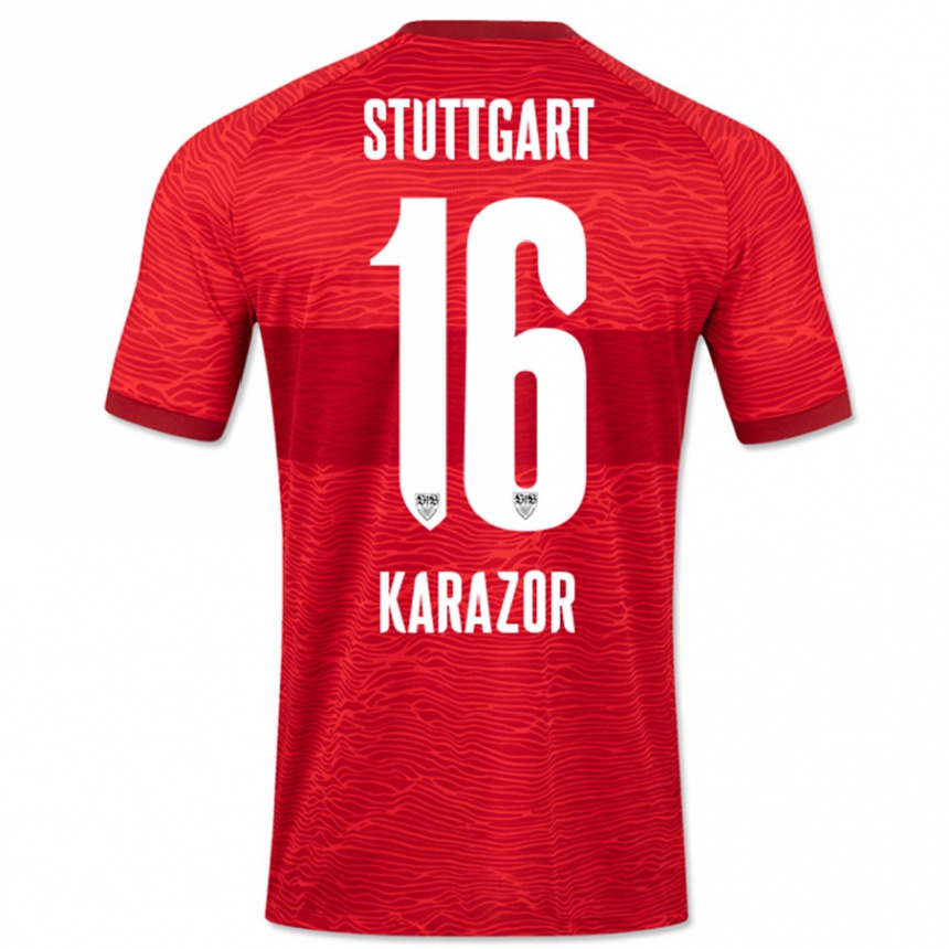 Niño Fútbol Camiseta Atakan Karazor #16 Rojo 2ª Equipación 2023/24 México