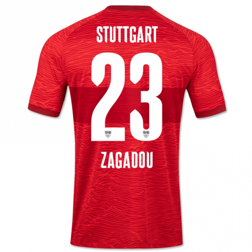 Niño Fútbol Camiseta Dan-Axel Zagadou #23 Rojo 2ª Equipación 2023/24 México