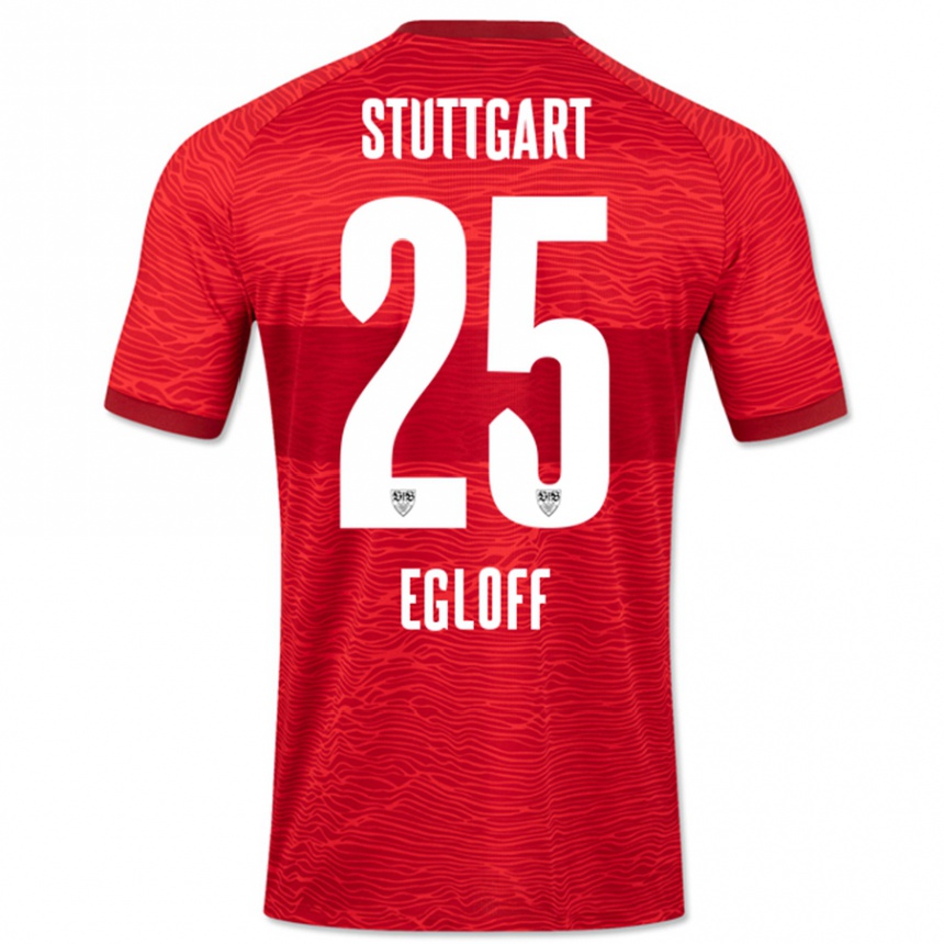 Niño Fútbol Camiseta Lilian Egloff #25 Rojo 2ª Equipación 2023/24 México