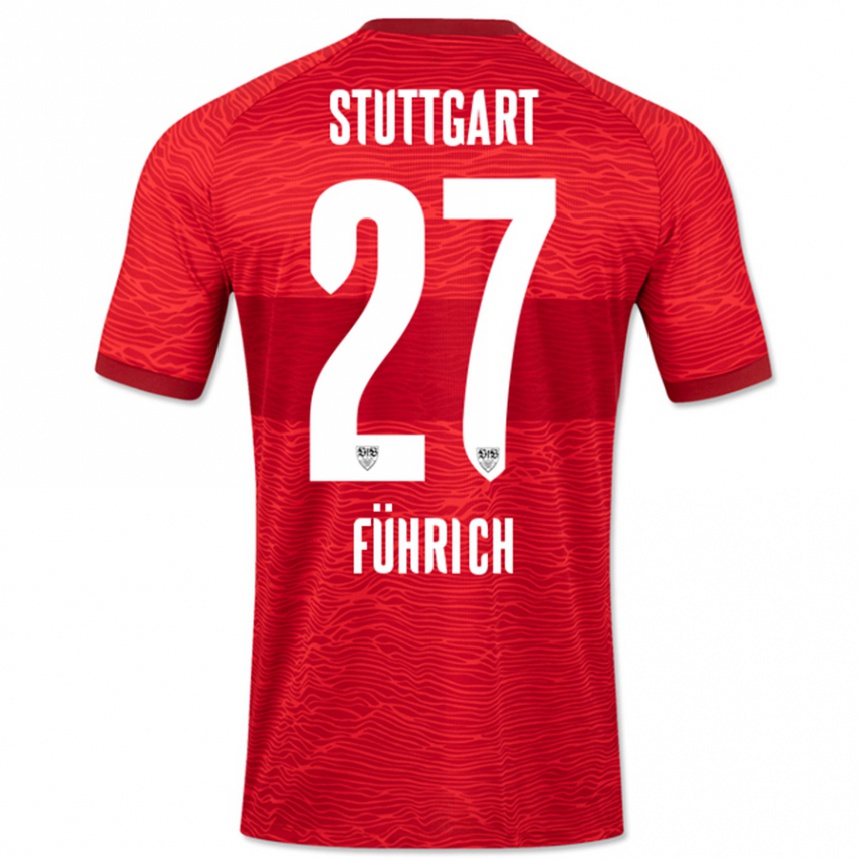 Niño Fútbol Camiseta Chris Führich #27 Rojo 2ª Equipación 2023/24 México