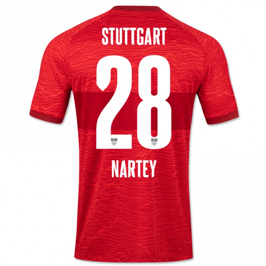 Niño Fútbol Camiseta Nikolas Nartey #28 Rojo 2ª Equipación 2023/24 México