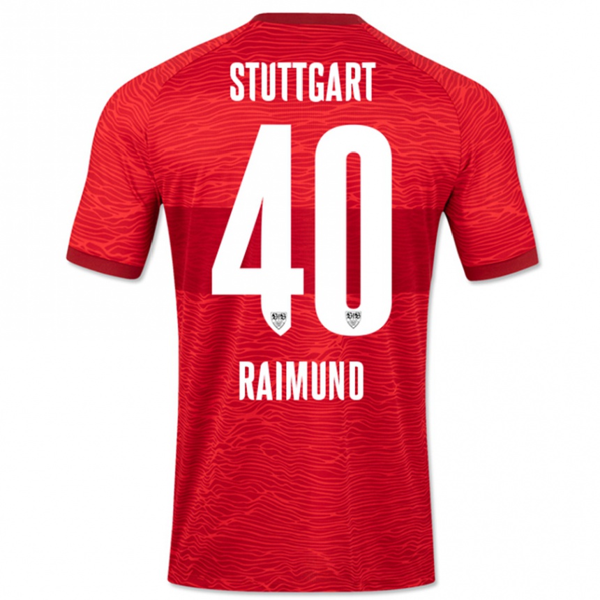 Niño Fútbol Camiseta Luca Raimund #40 Rojo 2ª Equipación 2023/24 México