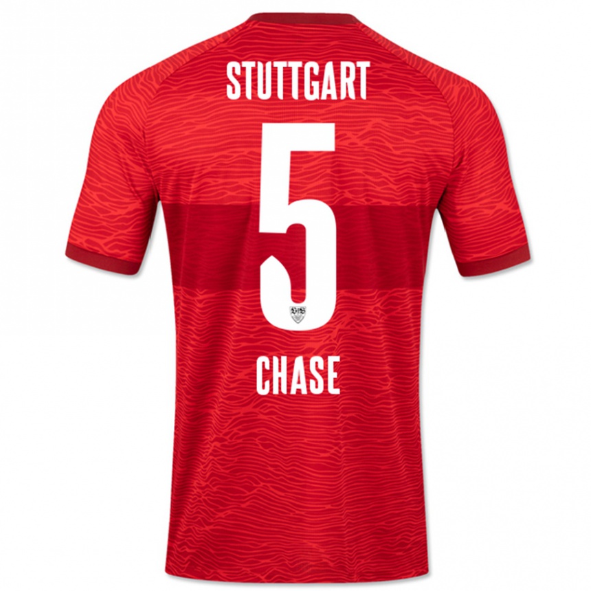 Niño Fútbol Camiseta Anrie Chase #5 Rojo 2ª Equipación 2023/24 México