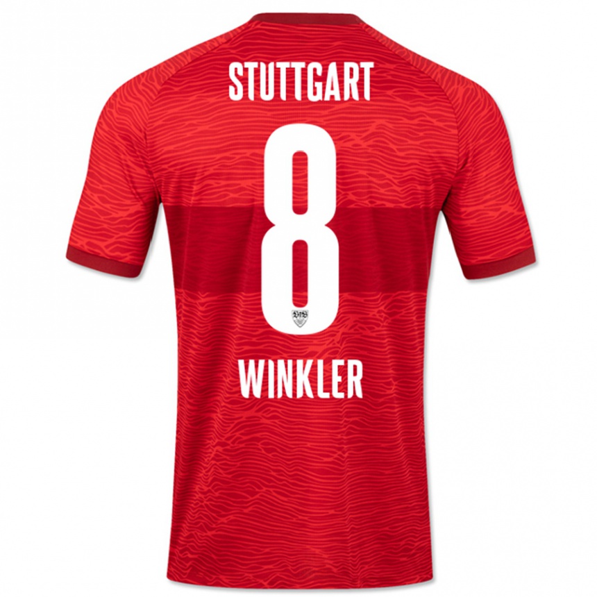 Niño Fútbol Camiseta Nathan Winkler #8 Rojo 2ª Equipación 2023/24 México