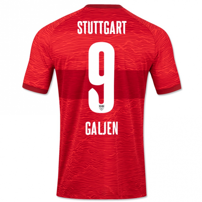 Niño Fútbol Camiseta Dejan Galjen #9 Rojo 2ª Equipación 2023/24 México