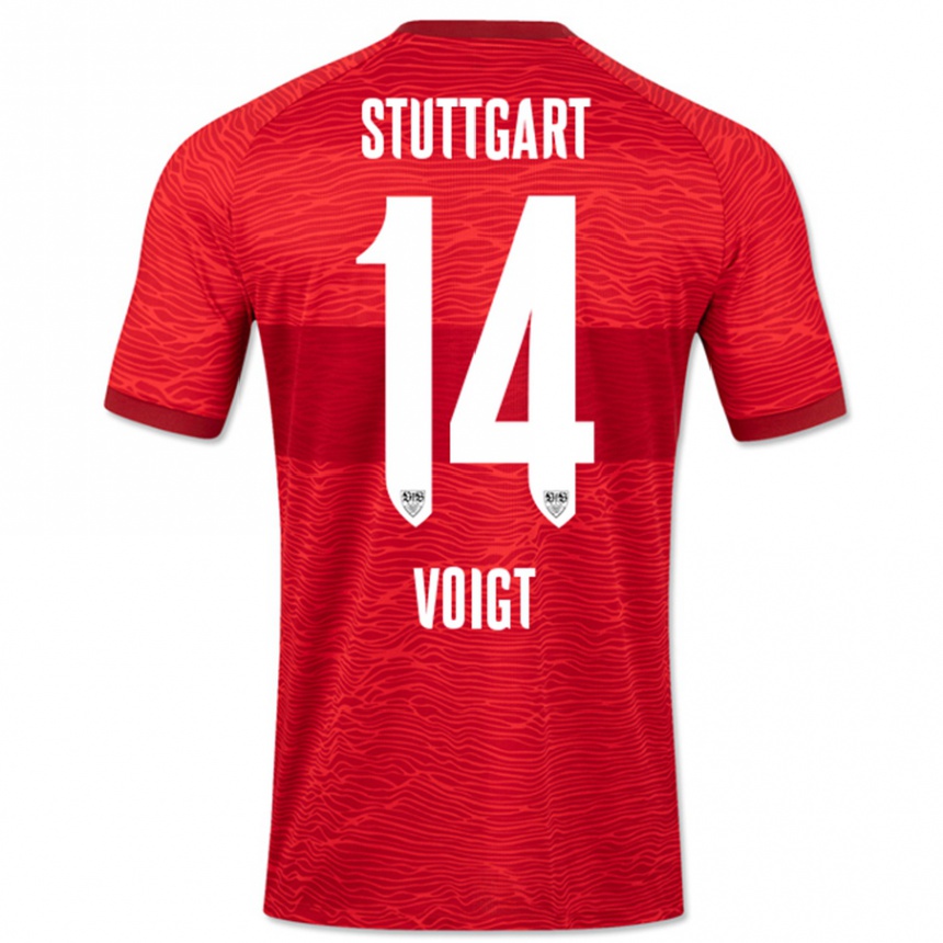 Niño Fútbol Camiseta Max Voigt #14 Rojo 2ª Equipación 2023/24 México