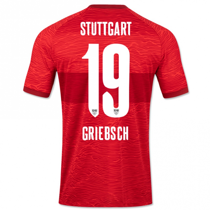 Niño Fútbol Camiseta Lukas Griebsch #19 Rojo 2ª Equipación 2023/24 México