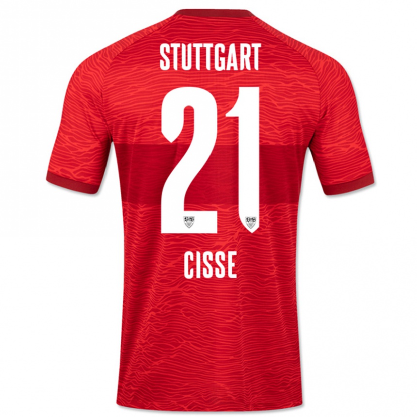 Niño Fútbol Camiseta Moussa Cissé #21 Rojo 2ª Equipación 2023/24 México