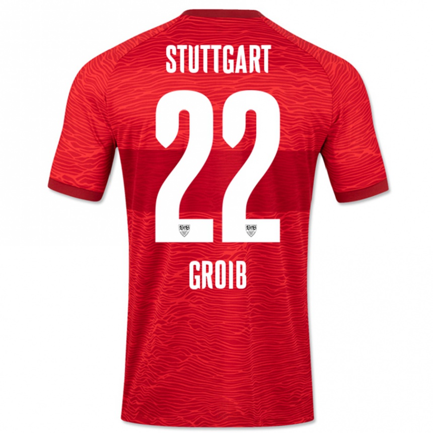 Niño Fútbol Camiseta Alexander Groiß #22 Rojo 2ª Equipación 2023/24 México