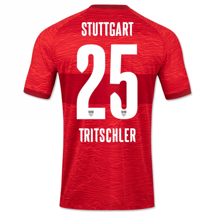 Niño Fútbol Camiseta David Tritschler #25 Rojo 2ª Equipación 2023/24 México