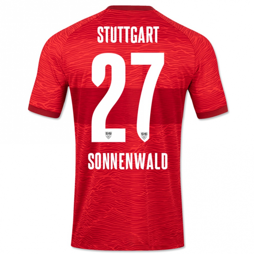 Niño Fútbol Camiseta Lukas Sonnenwald #27 Rojo 2ª Equipación 2023/24 México