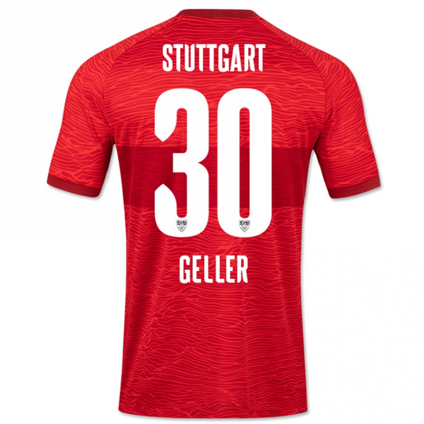 Niño Fútbol Camiseta Robert Geller #30 Rojo 2ª Equipación 2023/24 México