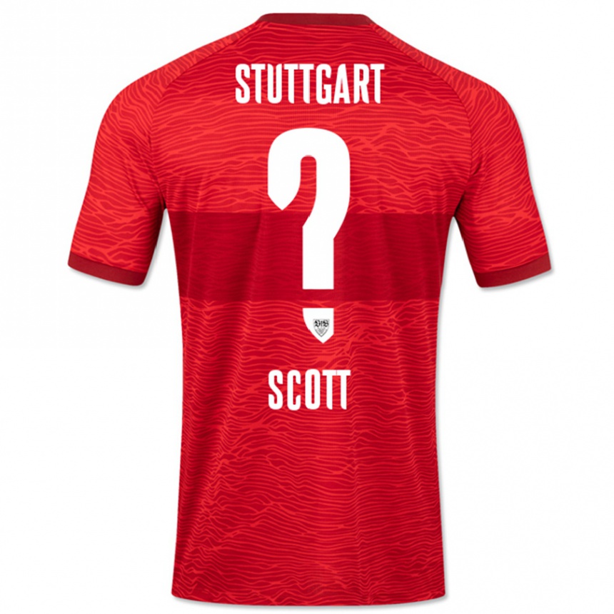 Niño Fútbol Camiseta Elijah Scott #0 Rojo 2ª Equipación 2023/24 México