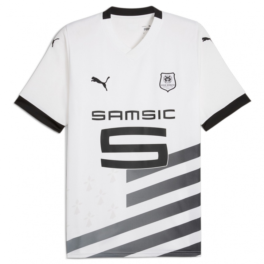 Niño Fútbol Camiseta Baptiste Santamaria #8 Blanco 2ª Equipación 2023/24 México