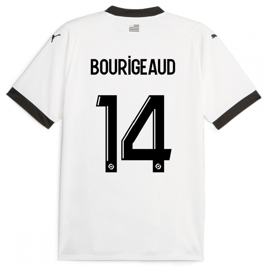 Niño Fútbol Camiseta Benjamin Bourigeaud #14 Blanco 2ª Equipación 2023/24 México
