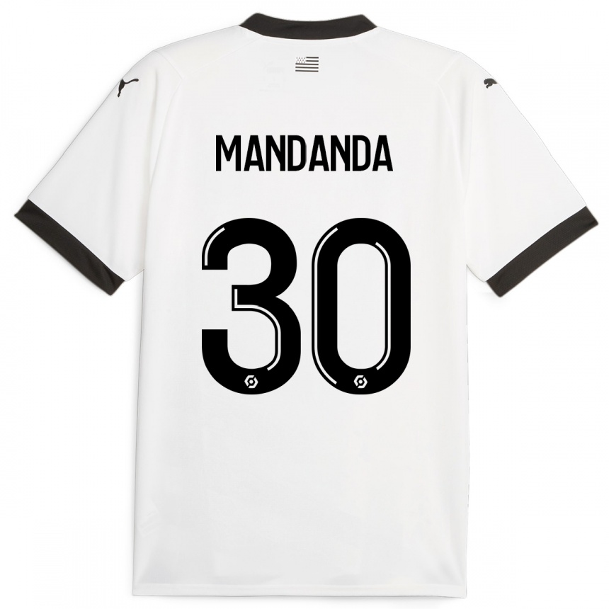 Niño Fútbol Camiseta Steve Mandanda #30 Blanco 2ª Equipación 2023/24 México