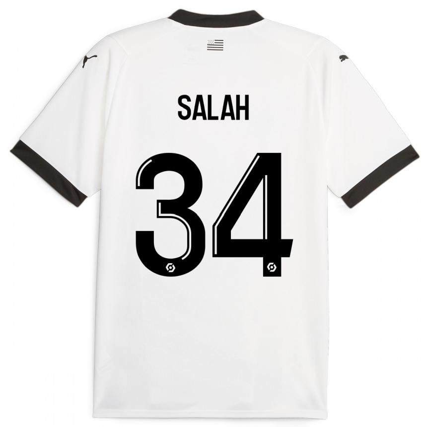 Niño Fútbol Camiseta Ibrahim Salah #34 Blanco 2ª Equipación 2023/24 México