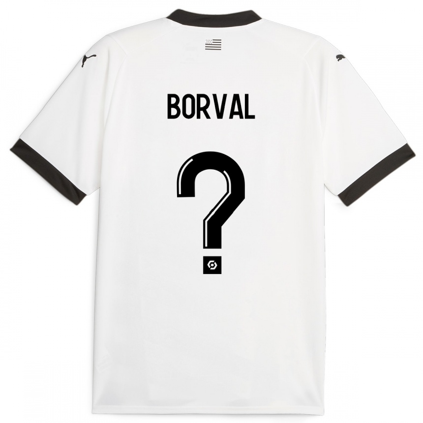 Niño Fútbol Camiseta Cyril Borval #0 Blanco 2ª Equipación 2023/24 México