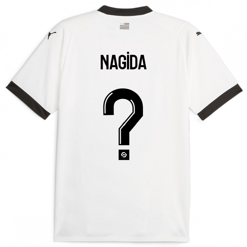 Niño Fútbol Camiseta Mahamadou Nagida #0 Blanco 2ª Equipación 2023/24 México