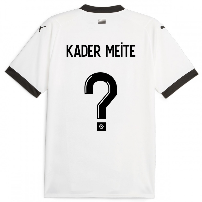 Niño Fútbol Camiseta Mohamed Kader Meïté #0 Blanco 2ª Equipación 2023/24 México