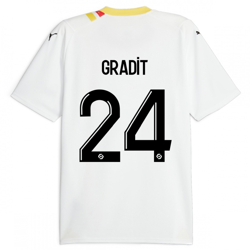 Niño Fútbol Camiseta Jonathan Gradit #24 Negro 2ª Equipación 2023/24 México