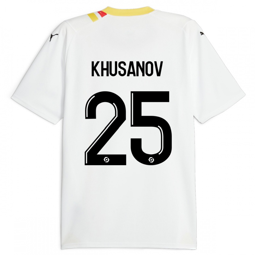 Niño Fútbol Camiseta Abdukodir Khusanov #25 Negro 2ª Equipación 2023/24 México