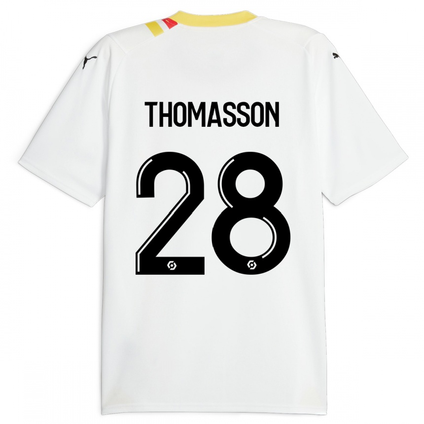 Niño Fútbol Camiseta Adrien Thomasson #28 Negro 2ª Equipación 2023/24 México