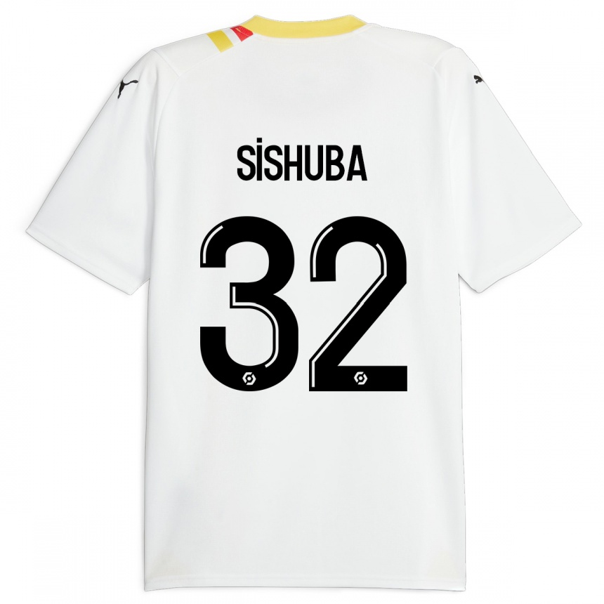 Niño Fútbol Camiseta Ayanda Sishuba #32 Negro 2ª Equipación 2023/24 México