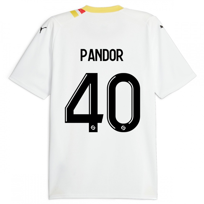 Niño Fútbol Camiseta Yannick Pandor #40 Negro 2ª Equipación 2023/24 México