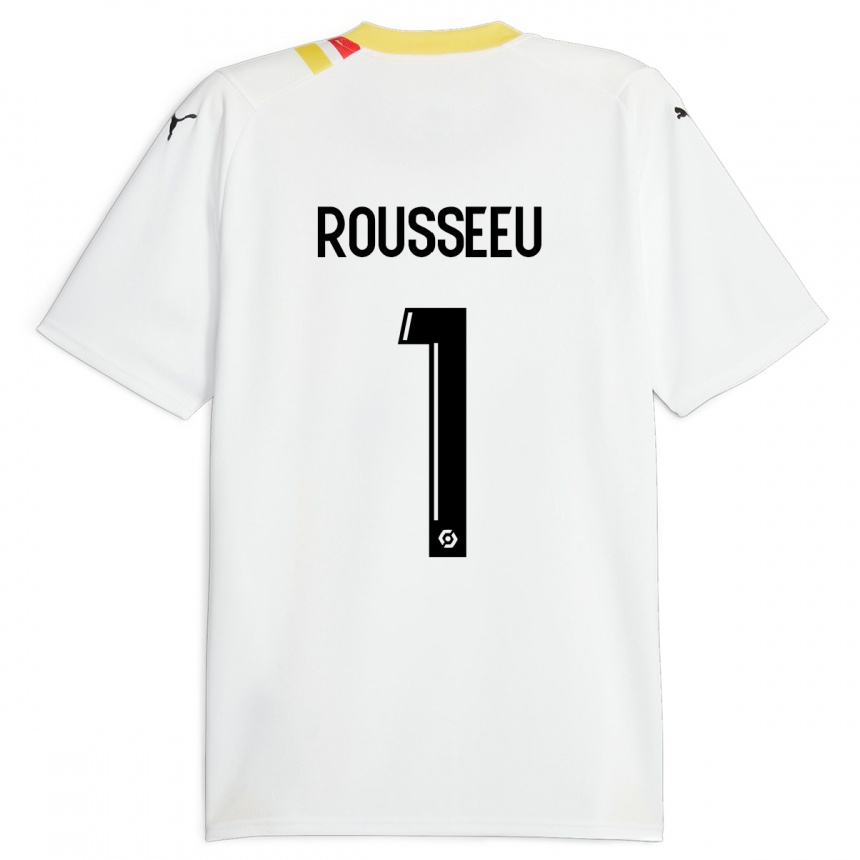 Niño Fútbol Camiseta Justine Rousseeu #1 Negro 2ª Equipación 2023/24 México