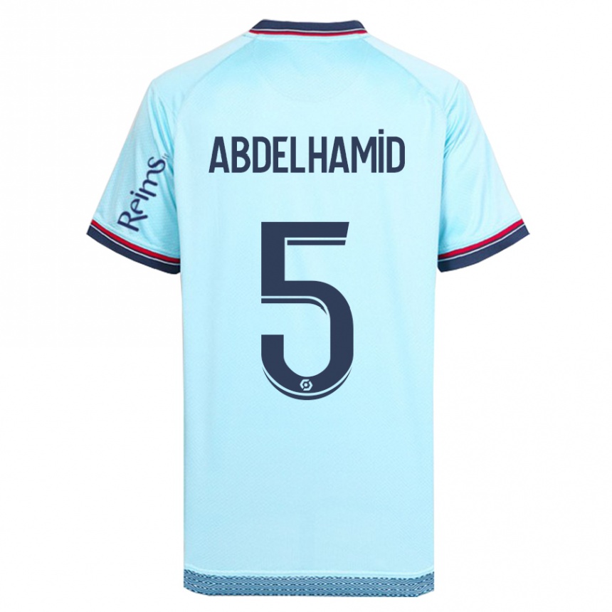 Niño Fútbol Camiseta Yunis Abdelhamid #5 Cielo Azul 2ª Equipación 2023/24 México