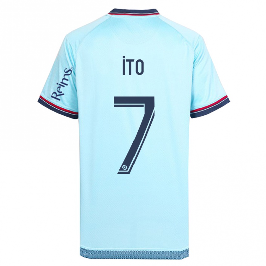 Niño Fútbol Camiseta Junya Ito #7 Cielo Azul 2ª Equipación 2023/24 México