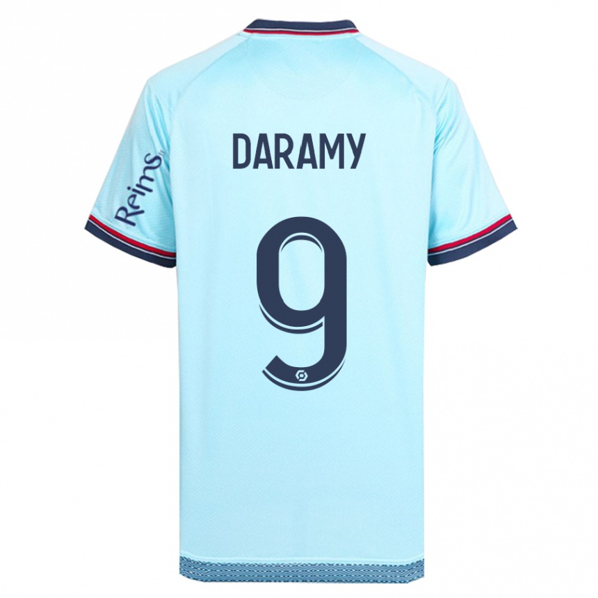 Niño Fútbol Camiseta Mohamed Daramy #9 Cielo Azul 2ª Equipación 2023/24 México