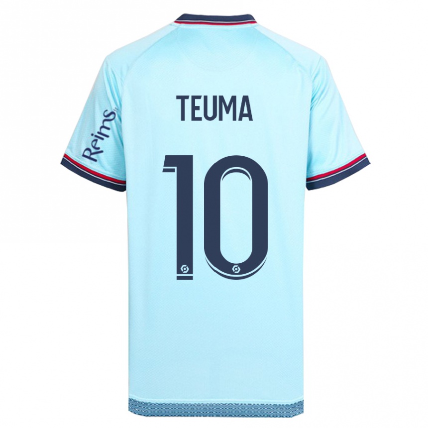 Niño Fútbol Camiseta Teddy Teuma #10 Cielo Azul 2ª Equipación 2023/24 México