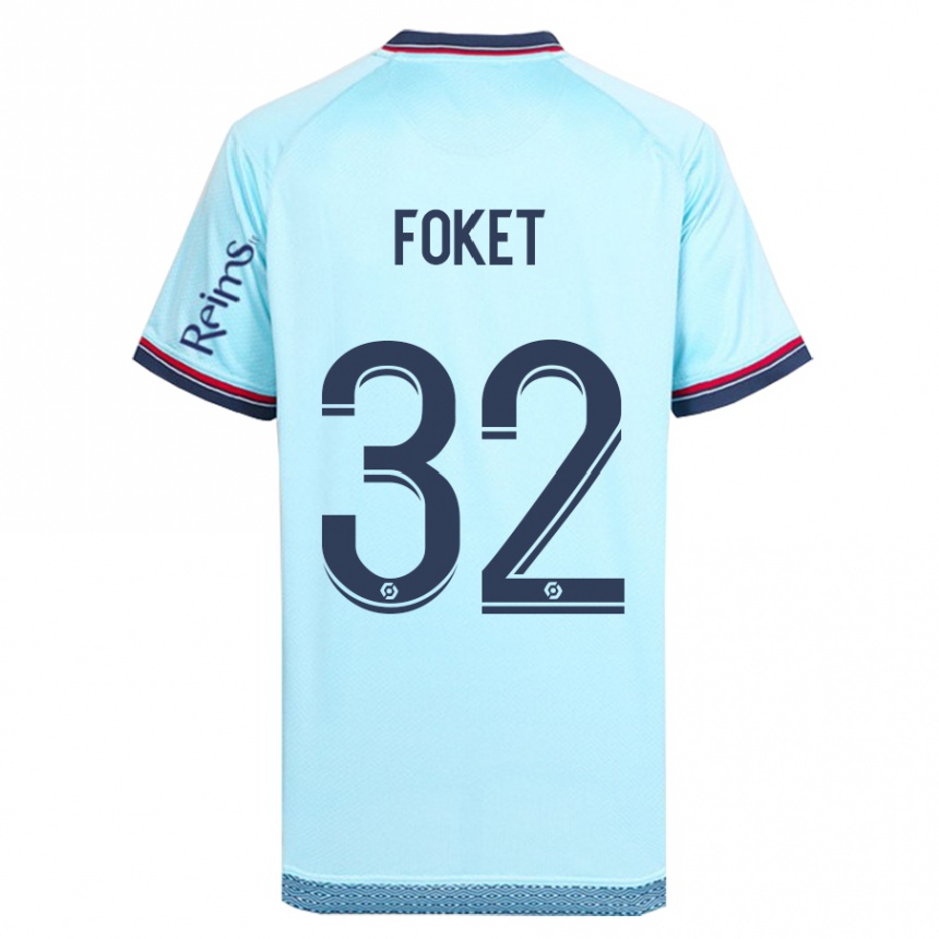 Niño Fútbol Camiseta Thomas Foket #32 Cielo Azul 2ª Equipación 2023/24 México