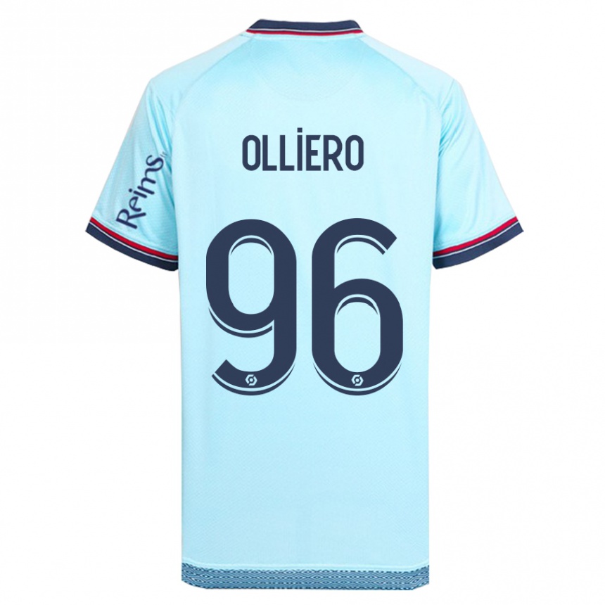 Niño Fútbol Camiseta Alexandre Olliero #96 Cielo Azul 2ª Equipación 2023/24 México