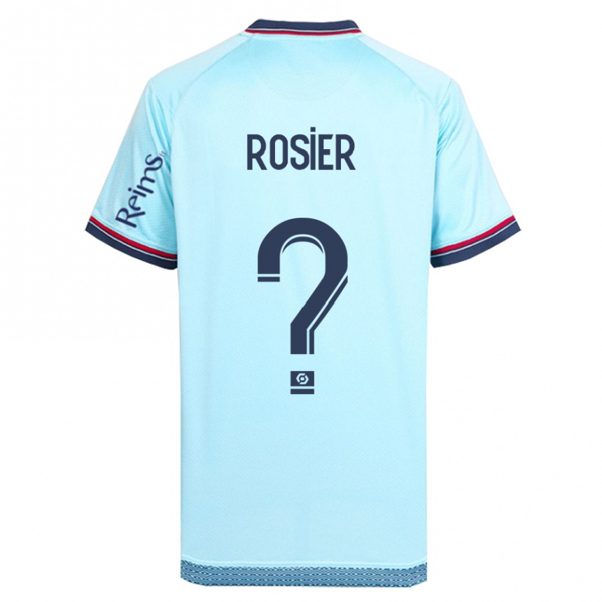 Niño Fútbol Camiseta Mathys Rosier #0 Cielo Azul 2ª Equipación 2023/24 México