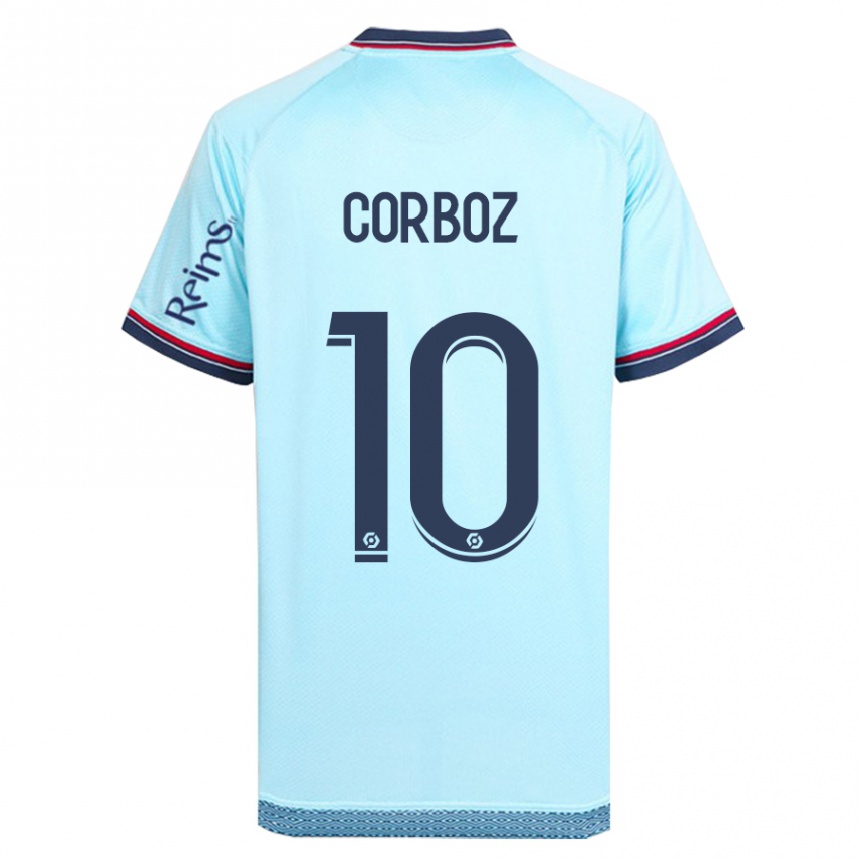 Niño Fútbol Camiseta Rachel Corboz #10 Cielo Azul 2ª Equipación 2023/24 México