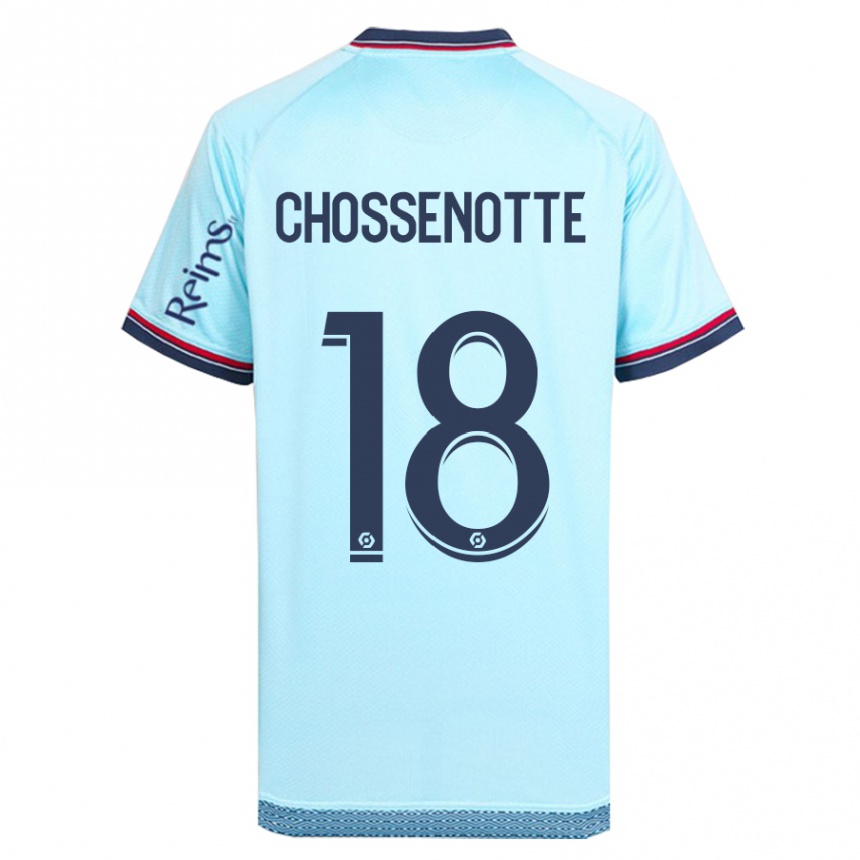 Niño Fútbol Camiseta Shana Chossenotte #18 Cielo Azul 2ª Equipación 2023/24 México