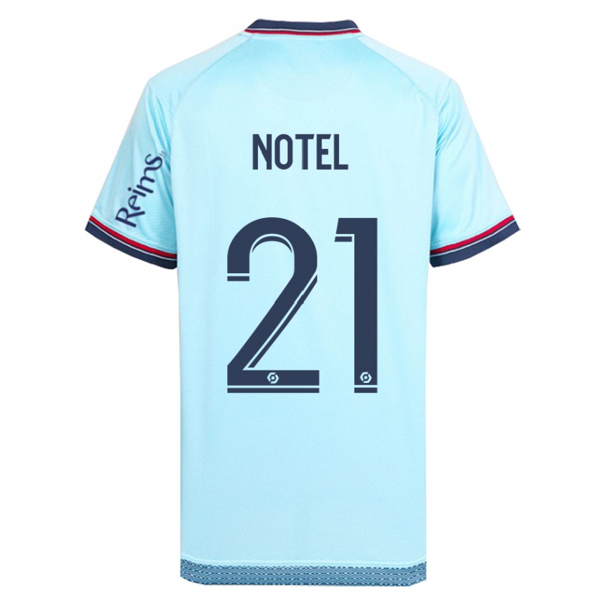 Niño Fútbol Camiseta Lea Notel #21 Cielo Azul 2ª Equipación 2023/24 México