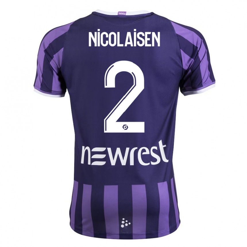 Niño Fútbol Camiseta Rasmus Nicolaisen #2 Morado 2ª Equipación 2023/24 México