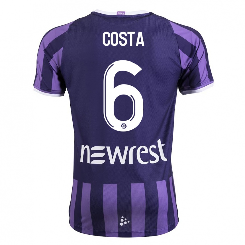 Niño Fútbol Camiseta Logan Costa #6 Morado 2ª Equipación 2023/24 México