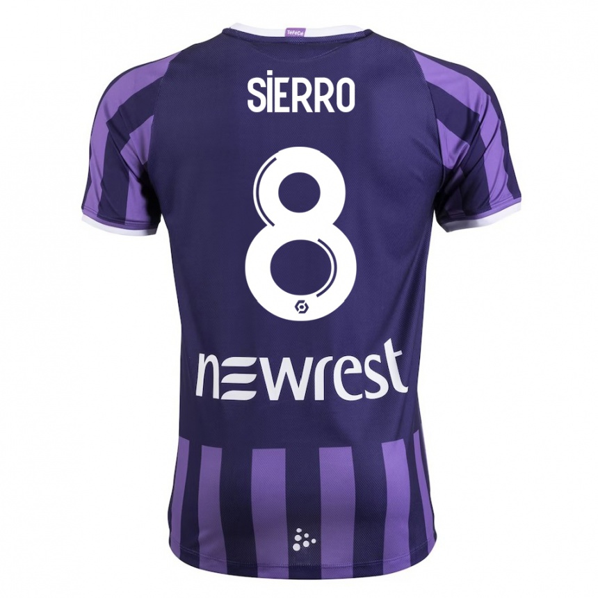 Niño Fútbol Camiseta Vincent Sierro #8 Morado 2ª Equipación 2023/24 México