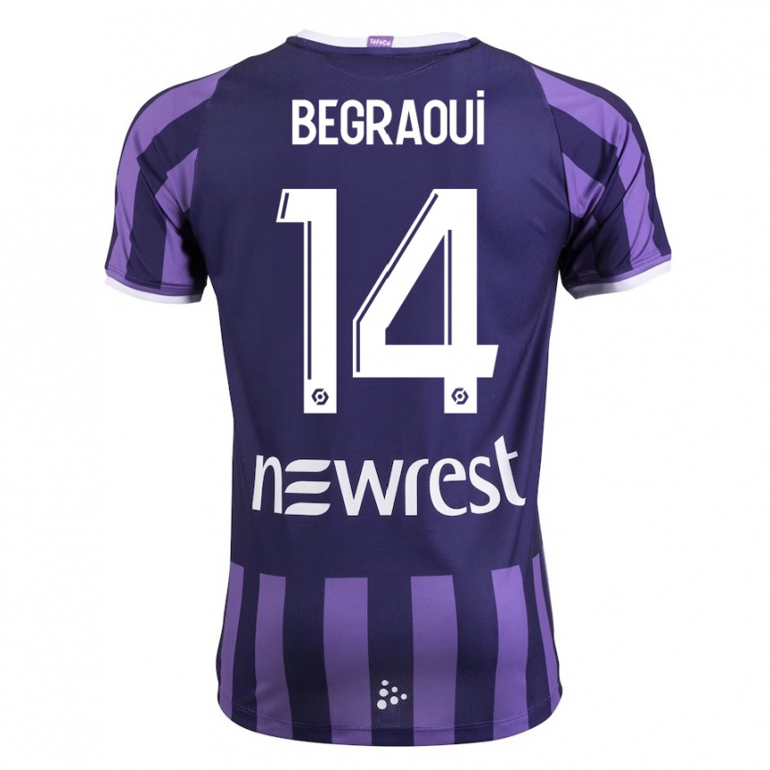 Niño Fútbol Camiseta Yanis Begraoui #14 Morado 2ª Equipación 2023/24 México