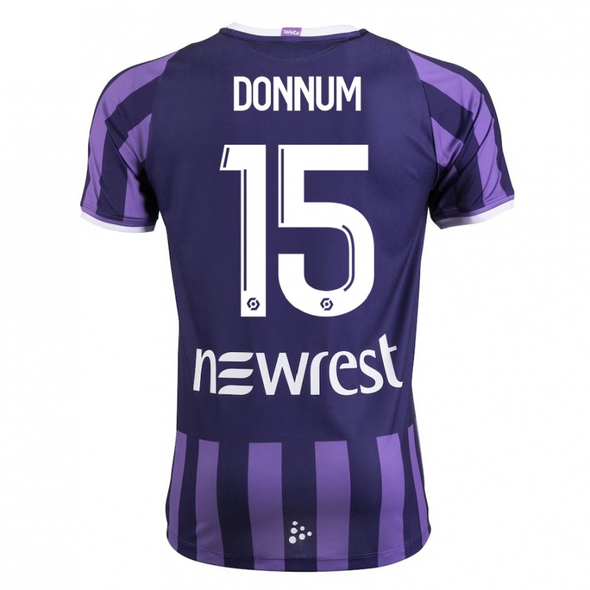 Niño Fútbol Camiseta Aron Dønnum #15 Morado 2ª Equipación 2023/24 México