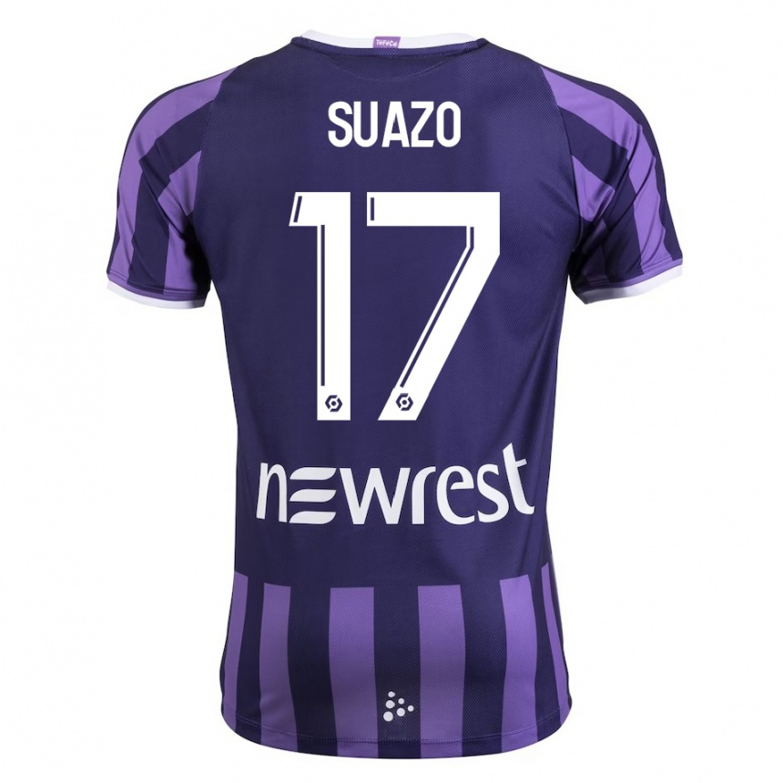 Niño Fútbol Camiseta Gabriel Suazo #17 Morado 2ª Equipación 2023/24 México